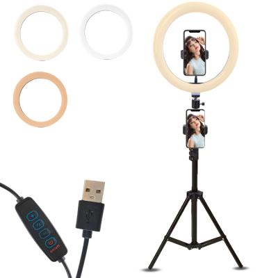 China Wholesale Stable 10 Ring Light Stand Free Mount 21 Inch Tripod For Live Stream Youtube Video for sale