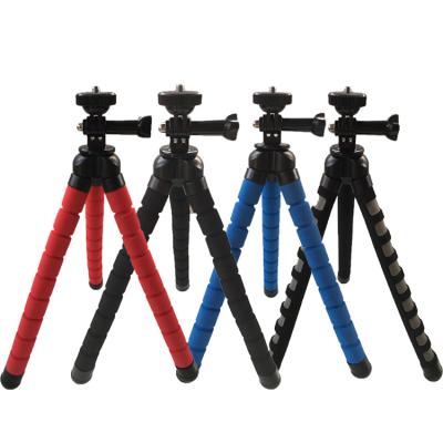 China Flexible Sponge Octopus Multi Function Flexible Tripod Stand Monopod With Camera Phone Accessory For Casting Photography for sale