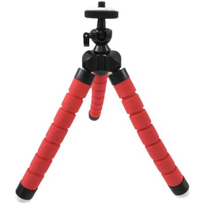 China Flexible Flexible Sponge Selfie Tabletop Tripod Stick Monopod Stand Holder With Non Slip Foot Nail for sale