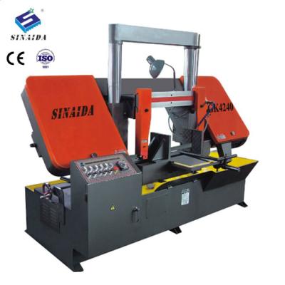 China SINAIDA Horizontal Metal Cutter Horizontal Band Saw Semi-automatic Steel Bar Pipe Cutter for sale