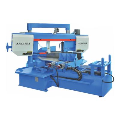 China Horizontal Full Automatic 45 Degree Angle Cut Band Saw Machine Miter for sale