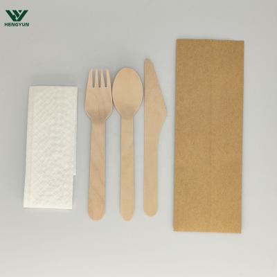 China Factory Wholesale Custom Disposable Wooden Cutlery HY-140 for sale