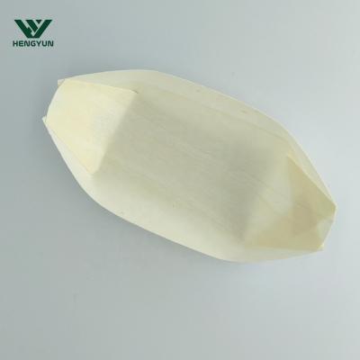 China Good Quality Sustainable Biodegradable Disposable Pine Wood Sushi Wooden Boat for sale