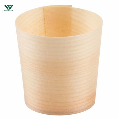 China Customizable wooden design to handle dry and polished disposable wooden cups for sale