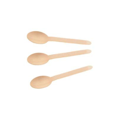 China Disposable Birch Wood Factory Direct Biodegradable Natural Spoon for sale