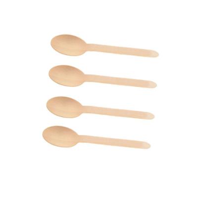 China Disposable Birch Wood Factory Direct Biodegradable Natural Spoon for sale