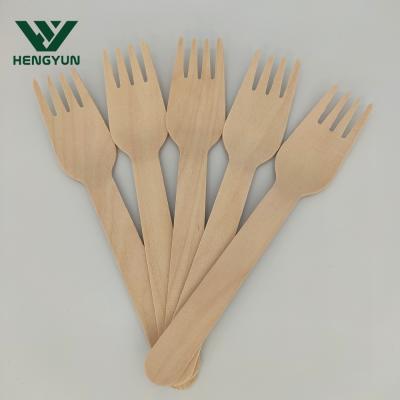 China Best Price 100% Natural Wooden Gold Disposable Small Wood Forks Cutlery In Bulk for sale