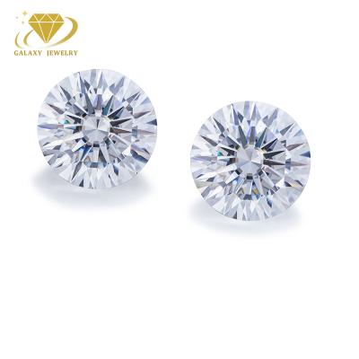 China Color Play or Fire Wholesale Price Loose Moissanite Stone 16 heart 16 arrow DEF VVS Round Brilliant Cut Moissanite Diamond for sale