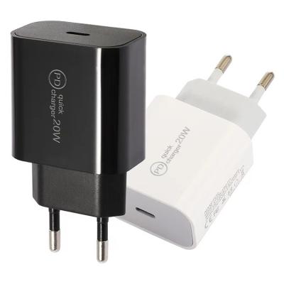 China 2021New Arrival Slim Mobile Phone 20W Travel Adapter USB Type C Charger PD 20W Wall Charger for sale