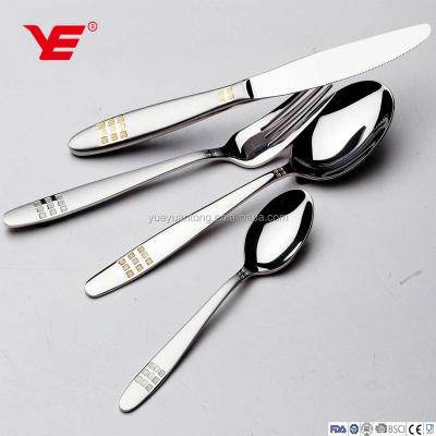 China Sustainable high quality stainless steel silver spoon and fork, tea spoon, salad spoon for sale