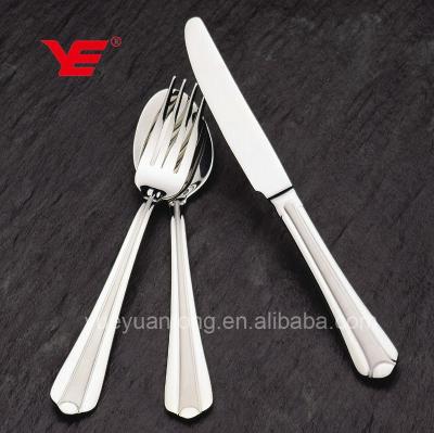 China Disposable 72pcs Stainless Steel Gold Spoon and Fork Set for sale