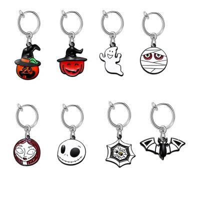 China New Halloween Cute Topbill Ghost Belly Ring Pumpkin Clip On Belly Ring Festival Belly Cuff Non Piercing Body Jewelry for sale