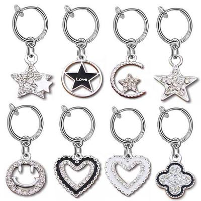 China Cute New Design Silver Plated Hollow Heart No Piercing Belly Ring Clip On Belly Ring Festival Belly Cuff Non Piercing Body Jewelry for sale