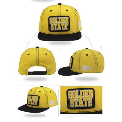 China COMMON skillful workmanship 6 gorras 100% logo bill snapback cap flats customized by panel cotton twill for sale