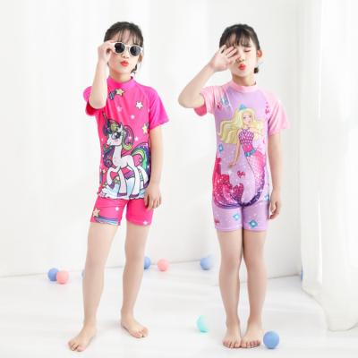 China Children's Cartoon Surfing Costume Of Siamese Children'S Swimsuit Baby Girls' Swimsuit Breathable Swimwear for sale