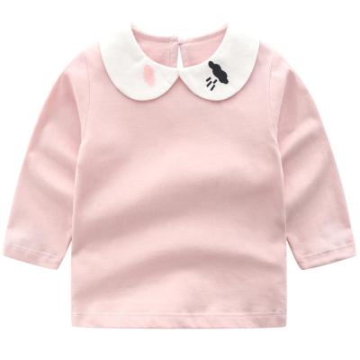 China New Anti-wrinkle Baby Long Sleeve T-shirt Girls And Boys Bottoming Shirt Autumn Cotton Tops for sale