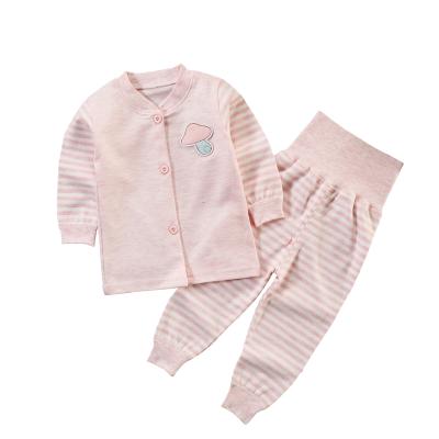 China Breathable cotton children's pajamas babies suit autumn thickening service waist pants suit boys and girls top baby home suit baby100% for sale