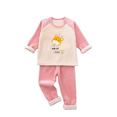 China Breathable Children's Thermal Underwear Set , Comfortable Round Neck Baby Home Service for sale