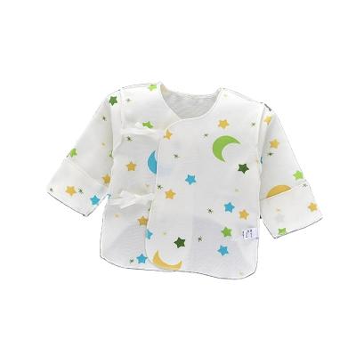 China Breathable Cotton Baby Clothes Newborn Baby Underwear Cartoon Print Half Back Baby for sale