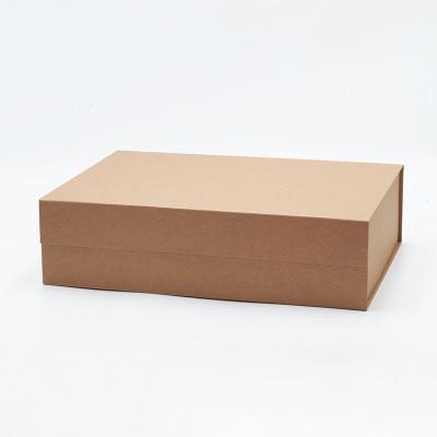 China Size 44cm Recyclable Shallow Rigid Luxury Color A3 Retail Clothing Packaging Packaging Gift Box Kraft Paper for sale