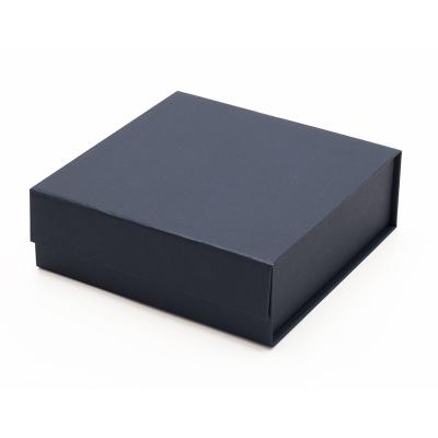 China Recyclable Luxury Navy Blue Color Customize Square Presentation Gift Packing Box Wholesale for sale