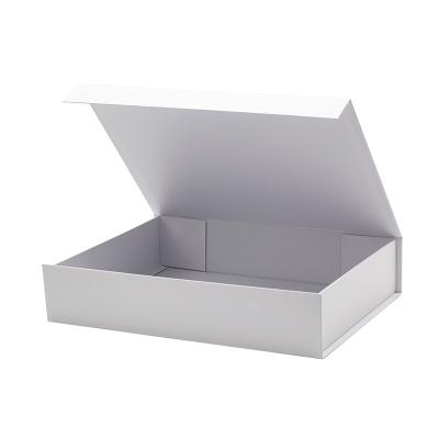 China Recycled Materials Custom Branded Eco - Friendly Plain White Rigid Gift Packaging Shallow Box For Human Wig for sale