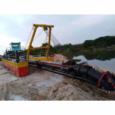 China High Quality Boat Sand Dredger Suction Cutter Sand Lake River Dredging Equipment With Tug Boat for sale