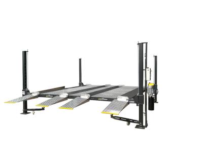 Cina 120x120mm 4 Post Car Lift 12000 Lbs Per Double Stacking Lift Chiusura elettrica in vendita