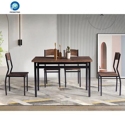 China Easy To Install New Design Modern Dining Table Set Luxury Wood Tables And Chair Sets Dining Room for sale