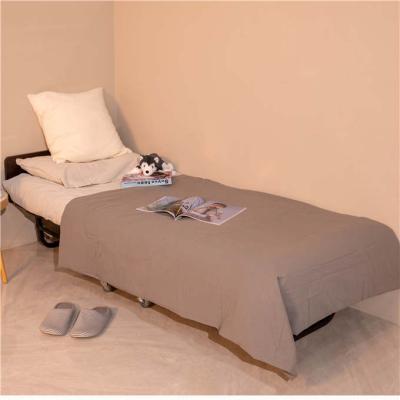 China Portable Fast Adjustable Single Metal Folding (Other) Person Sleeping Bed With Mattress for sale