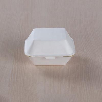 China Disposable Eco - Friendly Paper Hamburger Box For Food Packaging for sale