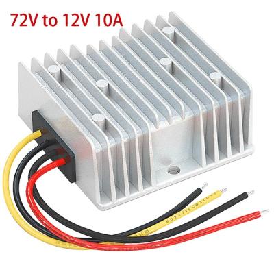 China Aluminum Alloy IP 68 Factory Price 120W WS-72T1210 Waterproof DC Inverter 72V to12V 10A Power Inverter for sale