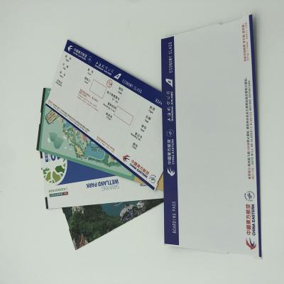 China paper & Cardboard Thermal Cardboard Plane Tickets Paper Direct Printing Boarding Pass Customized Any Descripition for sale