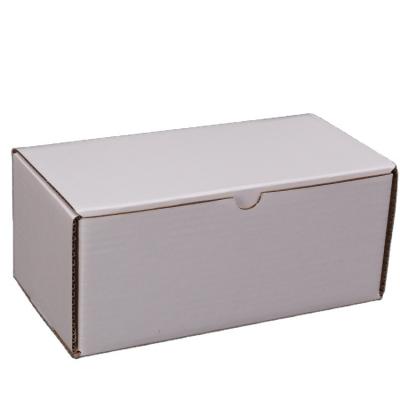 China Recycled Materials Fashion Simple White Paper Apparel Packaging Box Cardboard Shipping Shoe Packaging Box for sale