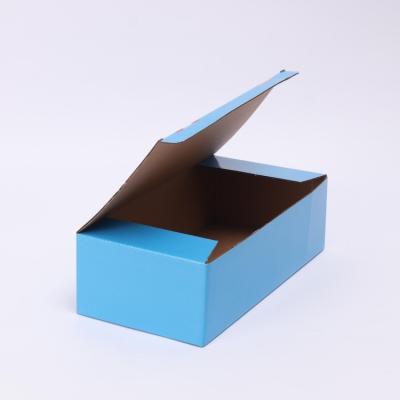 China Recycled Materials Luxury Material Food Clothing Paper Packing Box Custom Gift Corrugated Bottom Paper Fin Box for sale