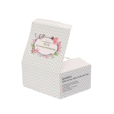 China Customized high quality recycled materials color flower printing cartons folding apparel packaging paper box for sale