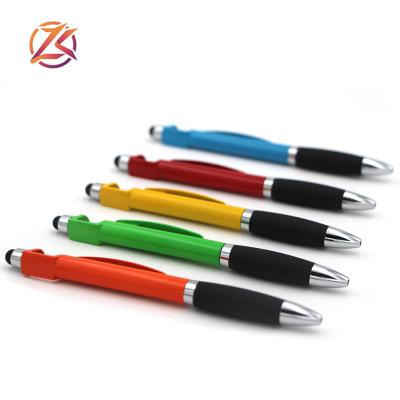 China office & High Quality School Pen Mobile Phone Stand And Bracket With Stylus Screen Touch Ball Pen for sale