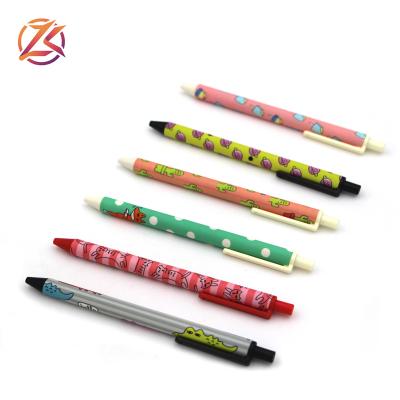 China Pen Promotional Cute Cartoon Customized Promotional Click Plastic Ballpoint Pen for sale