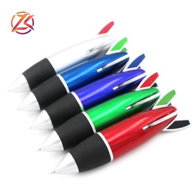 China office & School Pen Promotional Funny Missile Rocket Train Pen Fat Novelty Multi Color For Kids for sale