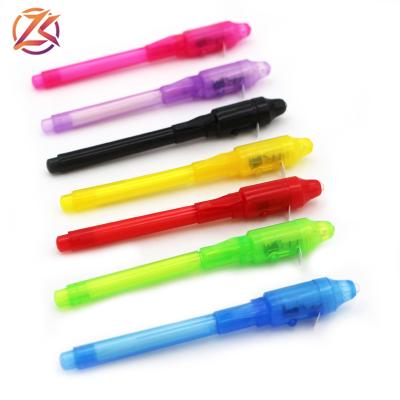 China office & Popular Invisible Ink Pen UV Light School Pen Novelty Secret Message Pen for sale