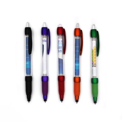 China Custom Promotional Pen Promotional Logo Printed Flag Pen Advertising Plastic Pull Out Banner Pen for sale