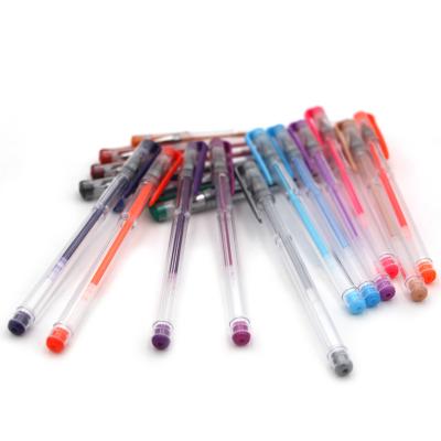 China office & School Pen BSCI Factory Supply 12 Color Back To School Stationery Glitter Gel Pen for sale