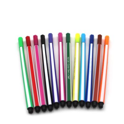 China office & School pen warehouse back to school pp tube packaged 12 color water color pen for students for sale