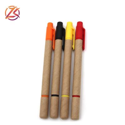 China office & School Markers 2019 Recycled Highlighter Pen Eco-Friendly Kraft Paper Highlighter Pen Private Label for sale