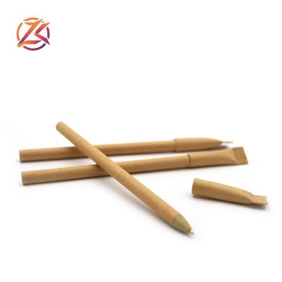 China office & Cheap Environmental School Pen Craft Recycled Paper Ballpoint Pen Eco Friendly Pen for sale