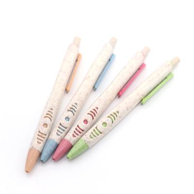 China Promotional Pen Ballpoint Pens Novelty Wheat Straw Eco-Friendly Ballpoint Pen for sale