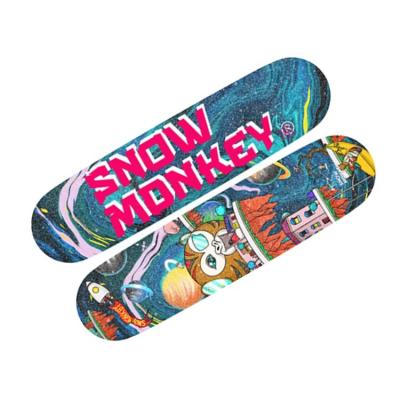 China Adult Ski Resort Various Colors Mixed Wooden Jibs Mask Training Snowboards Made In China for sale