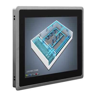 China VESA100*100mm Mount 1024x768 Resolution Touch All In One IP65 Waterproof Industrial PC For CNC Control 10.4