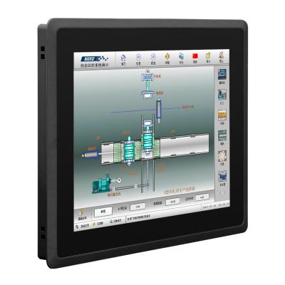 China 4:3 1024*768 3556U 24vdc waterproof embedded or wall mounted industrial pc tablet with pcie slot 10.4