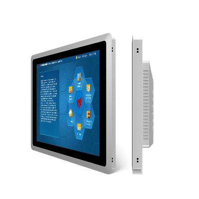 China Optional Aluminum 2 Ports Full Ethernet 15 Inch 10 Pcap Touch Screen Panel PC Industrial Computer 10.4